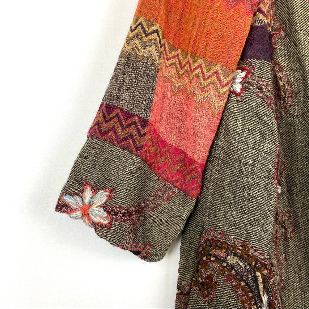 Soft Surroundings Izmir Crewel Patchwork Jacket - image 6